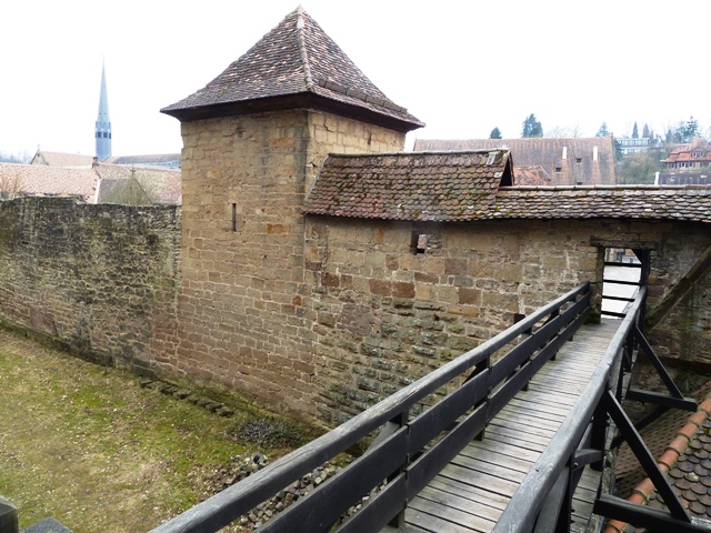 City wall and bridge in Maulbronn, Germany