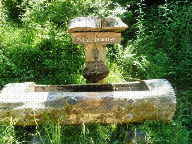 hiking in the black forest_fountain hiking in the black forest_fountain